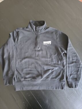 Michael Kors Men's Black Quarter-Zip Pullover Sweatshirt